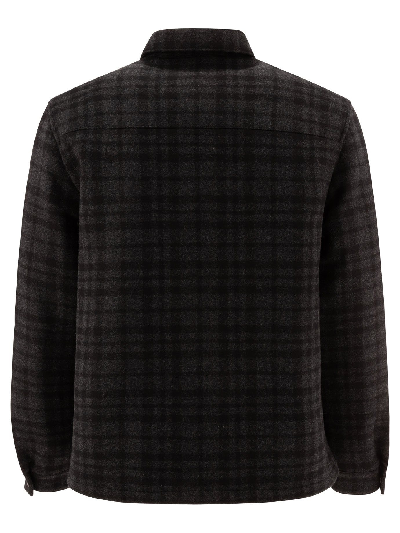 PRADA Grey Wool jacket with triangle logo